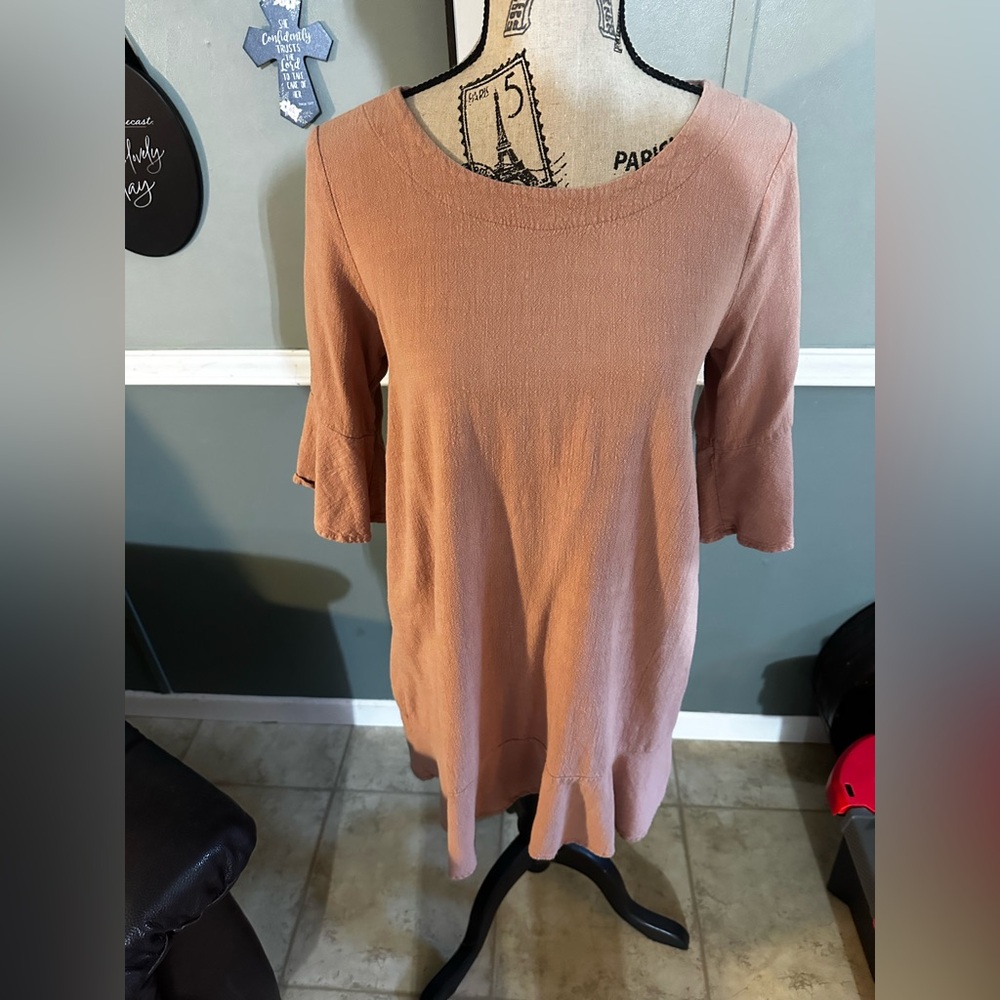 Simisue Peach/tan dress